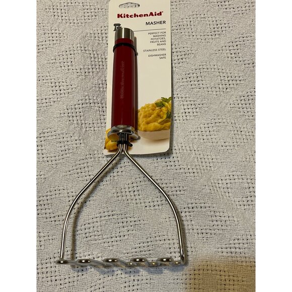Kitchenaid Masher RED #KO008OHERA Stainless Steel New WITH TAGS! - Picture 1 of 3